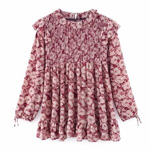 Free People These Dreams Mini Dress Patterned Size Small